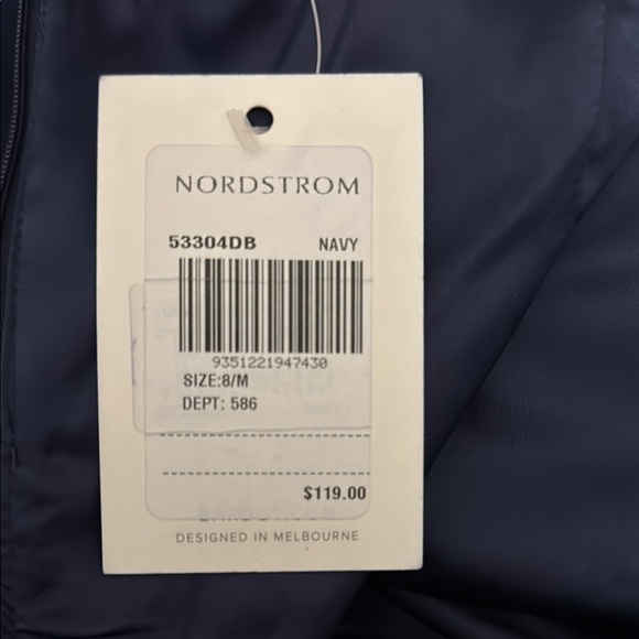 NWT Bardot Elegant Navy Blue Women's Dress Size Medium Retails 119.00 - Picture 6 of 11